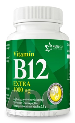 NUTRICIUS Vitamín B12 EXTRA 1000 μg