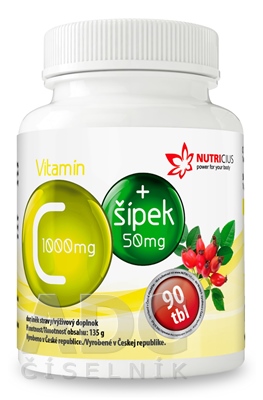 NUTRICIUS Vitamín C 1000 mg + šípka 50 mg