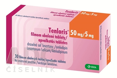 Tenloris 50 mg/5 mg filmom obalené tablety