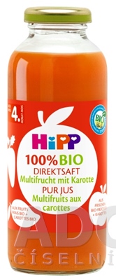 HiPP 100 % BIO Ovocna šťava s karotkou