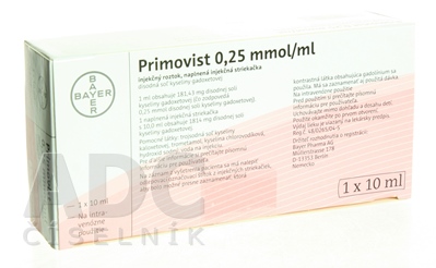 Primovist 0,25 mmol/ml, naplnená inj. striekačka