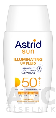 ASTRID SUN Pleťový fluid na opaľovanie OF 50+