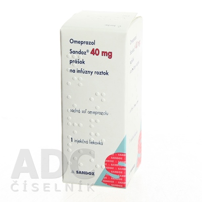 Omeprazol Sandoz 40 mg prášok na infúzny roztok