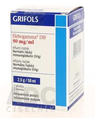 Flebogamma DIF 50 mg/ml infúzny roztok