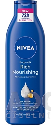 NIVEA Výživné telové mlieko