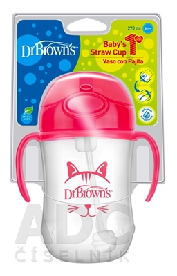 Dr.BROWN´S HRNČEK SO SLAMKOU 270 ml