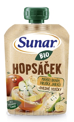 Sunar BIO HOPSÁČEK Mango, banán, hruška, jablko