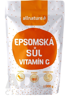 Allnature Epsomská soľ s Vitamínom C
