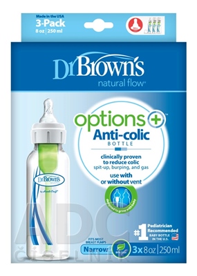 Dr.BROWN´S DOJČENSKÁ FĽAŠA OPTIONS+ 250 ml TRIPACK