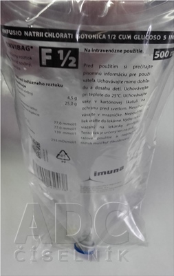 INFUSIO NaCl ISOTONICA 1/2 CUM GLUCOSO 5 IMUNA