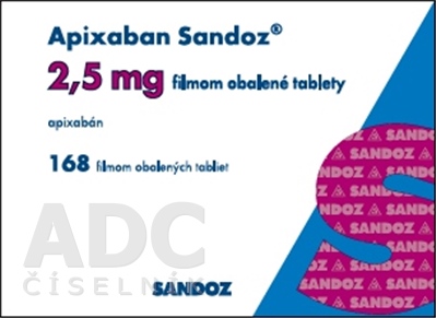 Apixaban Sandoz 2,5 mg