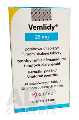 Vemlidy 25 mg filmom obalené tablety