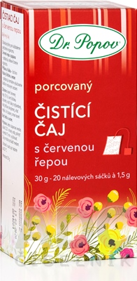 DR. POPOV ČAJ ČISTIACI S ČERVENOU REPOU