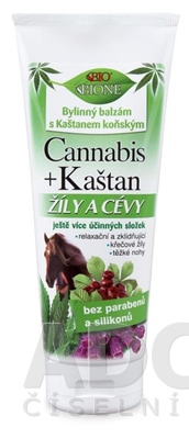 BC BIO Cannabis+Gaštan konský balzam Žily a cievy