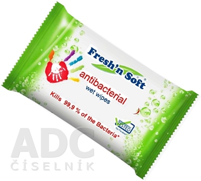 Fresh´n Soft Vlhké antibakteriálne utierky