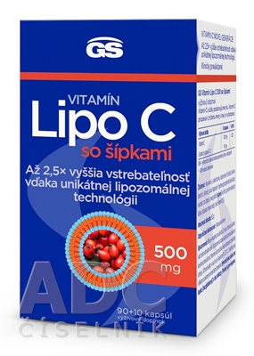 GS Vitamín Lipo C 500 mg so šípkami