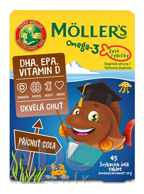 MOLLER´S Omega 3 Želé rybičky