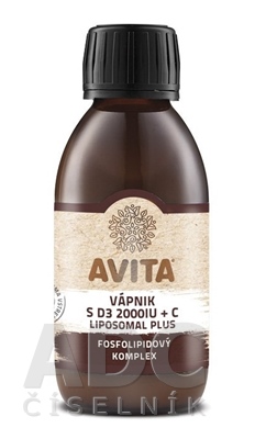 AVITA VÁPNÍK S D3 2000 IU+C LIPOSOMAL PLUS