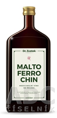 Dr.Svatek MALTOFERROCHIN sladové víno na železo