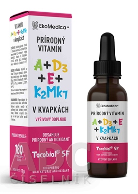 EkoMedica SK Prírodný Vitamín A+E+D3+K2Mk7