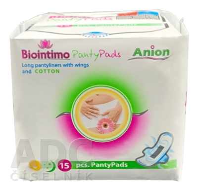 Biointimo Anion intímky denné s krídielkami
