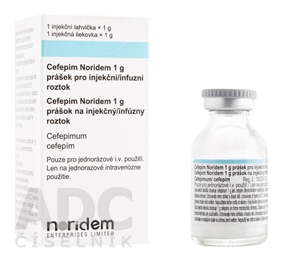 Cefepím Noridem 1 g