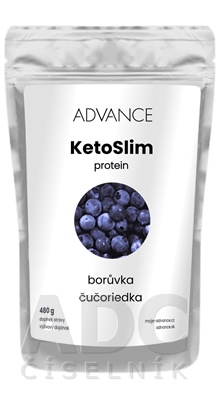 ADVANCE KetoSlim protein - príchuť čučoriedka