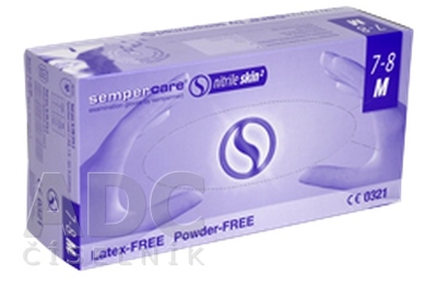 Sempercare Vyšetrovacie rukavice nitril skin2