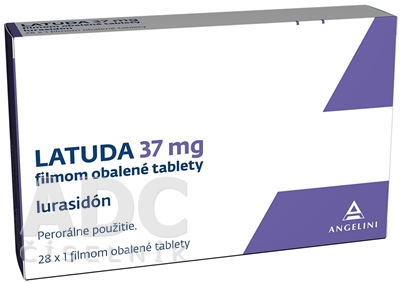 Latuda 37 mg filmom obalené tablety