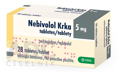 Nebivolol Krka 5 mg tablety