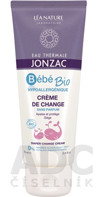 JONZAC Bébé Detský krém na prebaľovanie BIO