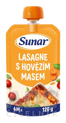 Sunar príkrm LASAGNE S HOVÄDZÍM MÄSOM