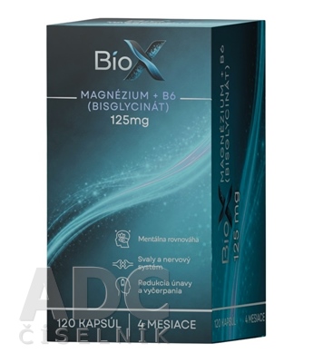 BioX MAGNÉZIUM + B6 (BISGYLCINÁT) 125 mg