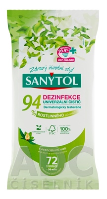 SANYTOL Dezinfekcia UTIERKY