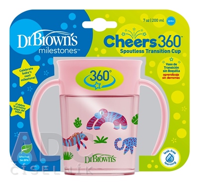 Dr.BROWN´S HRNČEK CHEERS JUNGLE 200 ml