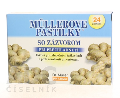 MÜLLEROVE PASTILKY SO ZÁZVOROM