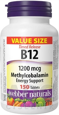 Webber Naturals Vitamín B12 1200 mcg