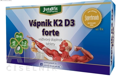 JutaVit Vápnik K2 D3 forte