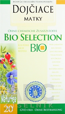 APOTHEKE BIO SELECTION BYL. ČAJ PRE DOJČIACE MATKY