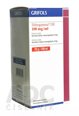 Flebogamma DIF 100 mg/ml infúzny roztok