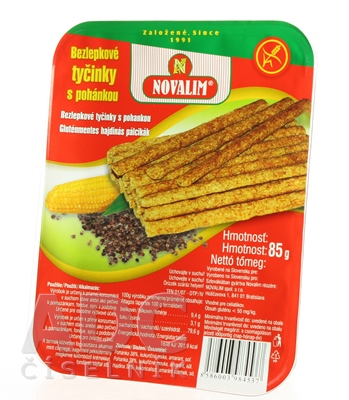 BEZLEPKOVÉ TYČINKY S POHÁNKOU, EXTRUDOVANÝ VÝROBOK