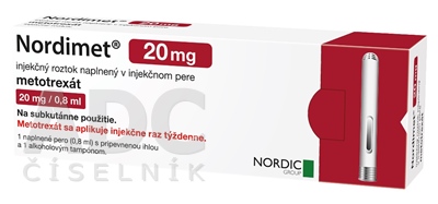 Nordimet 20 mg injekčný roztok naplnený v pere