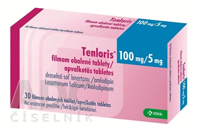 Tenloris 100 mg/5 mg filmom obalené tablety