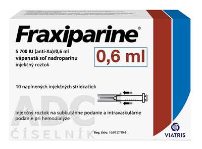 Fraxiparine 5 700 IU (anti Xa)/0,6 ml