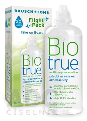 Biotrue multi-purpose solution flight pack