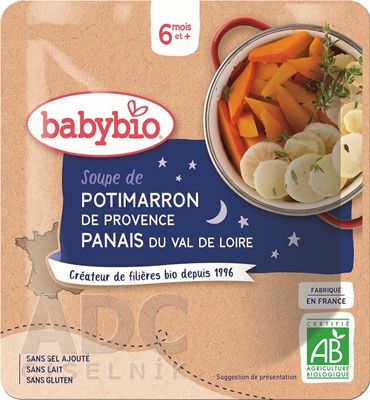BabyBIO Tekvicová polievka s paštrnákom