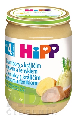 HiPP Príkrm Zemiaky s králičím mäsom a feniklom