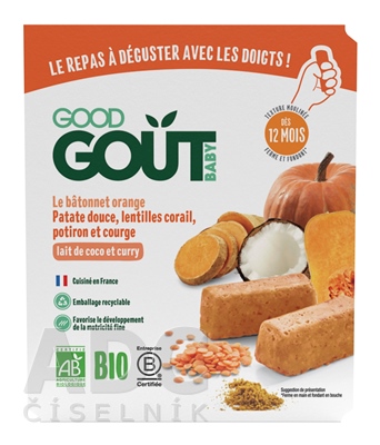 Good Gout BIO BLW Tyčinky zo šošovice a tekvice