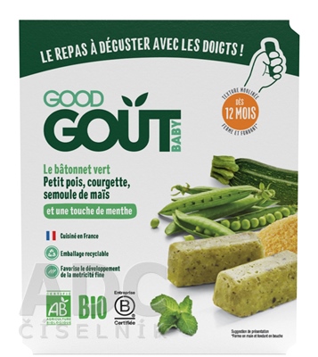 Good Gout BIO BLW Tyčinky z hrášku a cukety