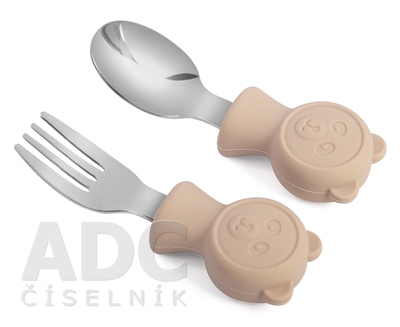 martons Bear Detský príbor - Amina peach